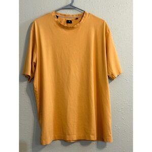 Left Coast Tee Festival Mens XL Orange Pima Cotton Short Sleeve Crewneck T-Shirt